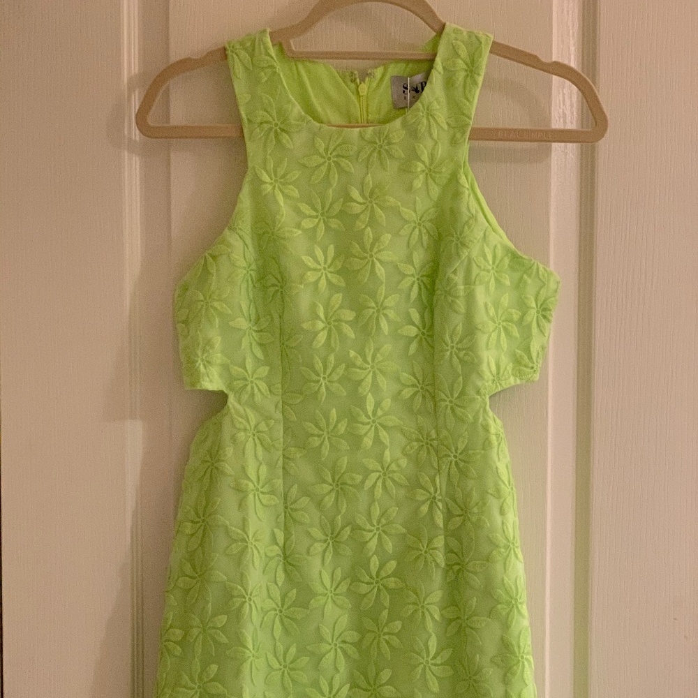 Sabo Skirt Lime Green Cutout Dress
